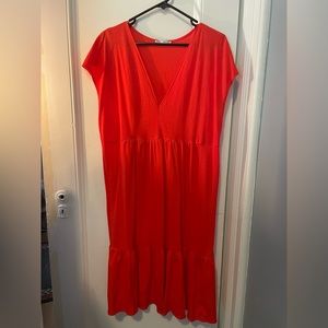 Poppy red Zara dress size L